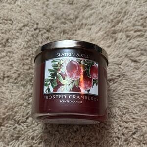 Bath & Body Works - Frosted Cranberry Scented Candle - Red